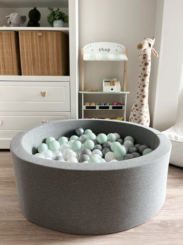 Moje. Ballenbad- 90x30 cm - Cotton - Grey