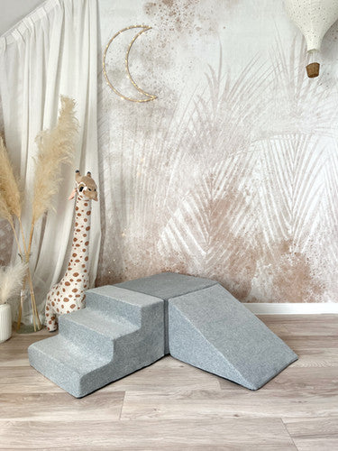 Moje. Foam Speelset - 3 elements- Soft Velvet  -  Grey