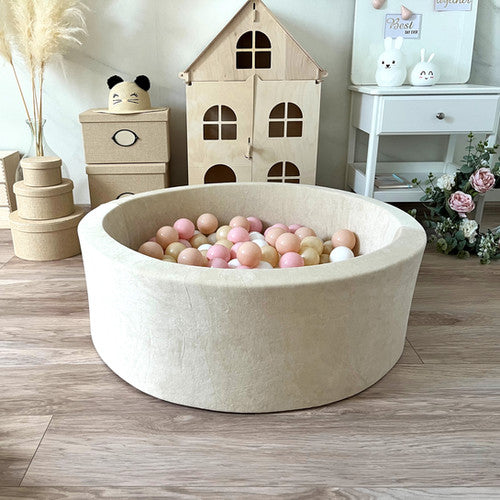 Moje. Ballenbad- 90x30 cm - Soft Velvet - Ecru