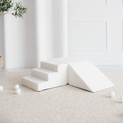 Moje. Foam Speelset - 3 elements - Bouclé  -White