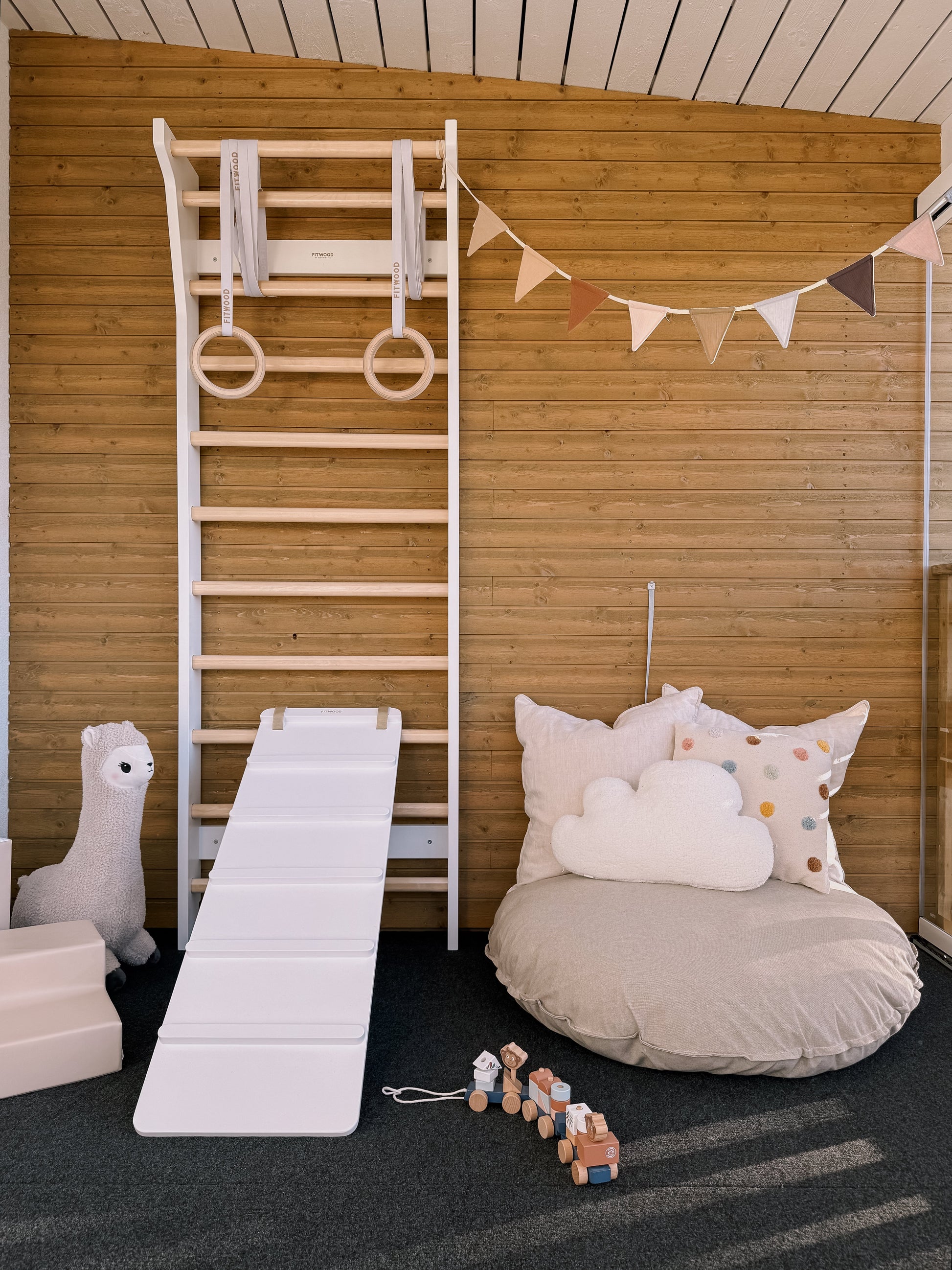 TAIMI wall bars | white - birch