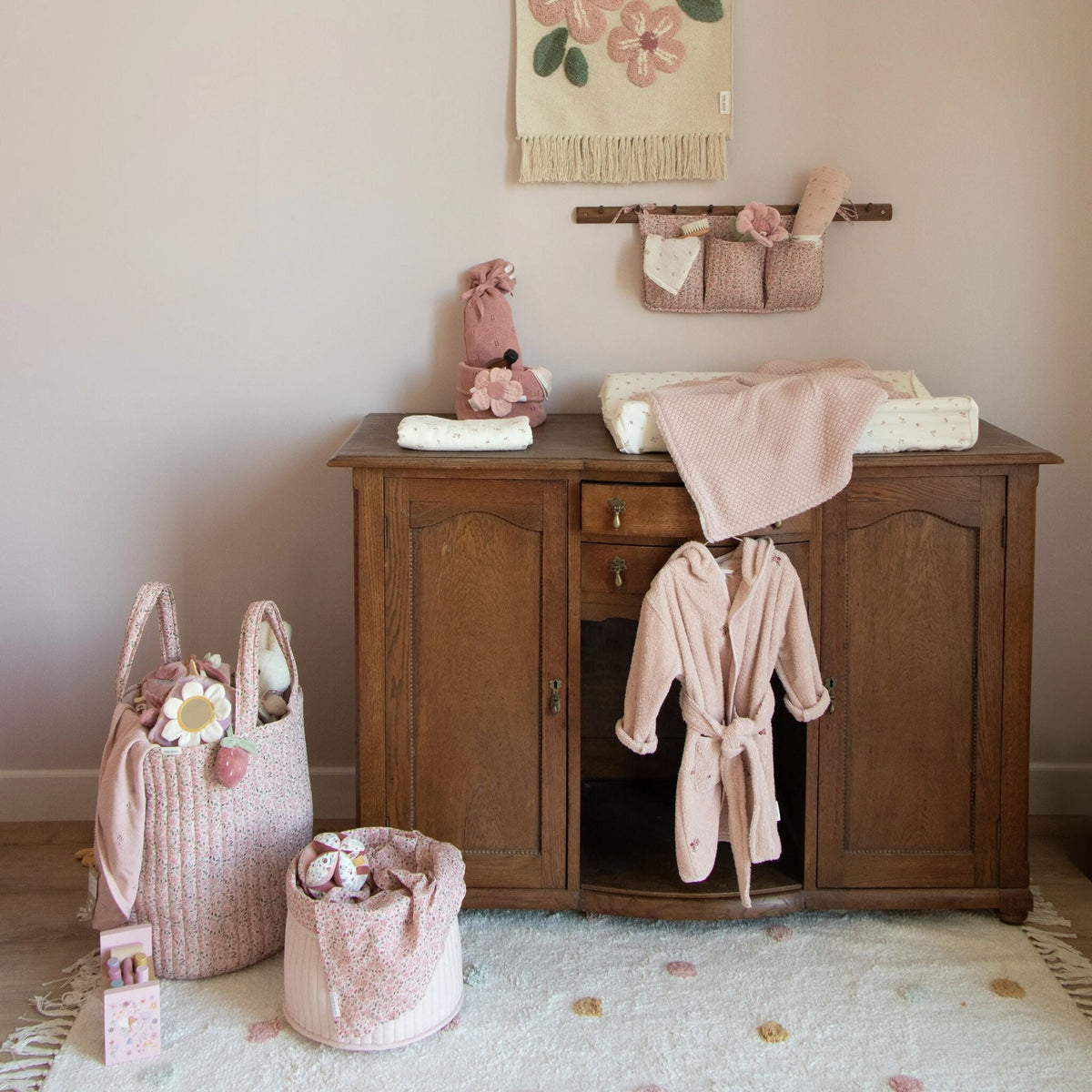 Bathrobe - Pink - Fairy Garden