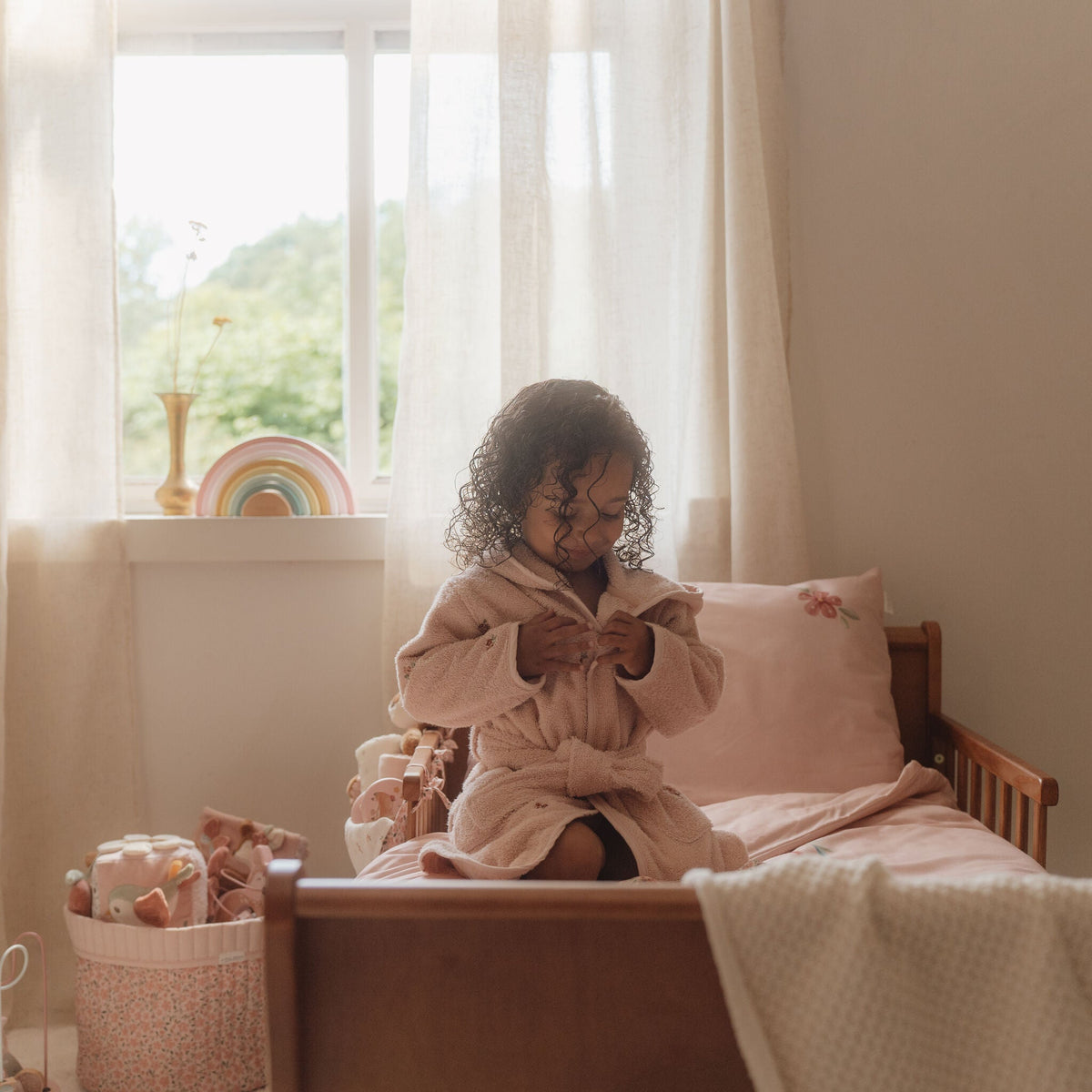 Bathrobe - Pink - Fairy Garden