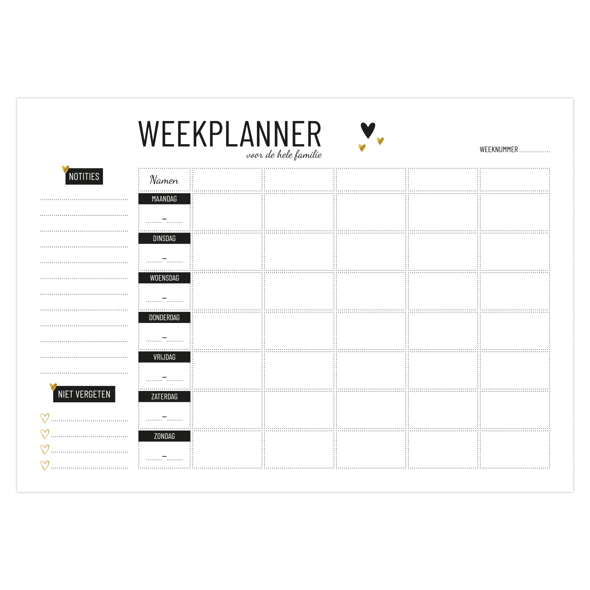 Familieplanner A4
