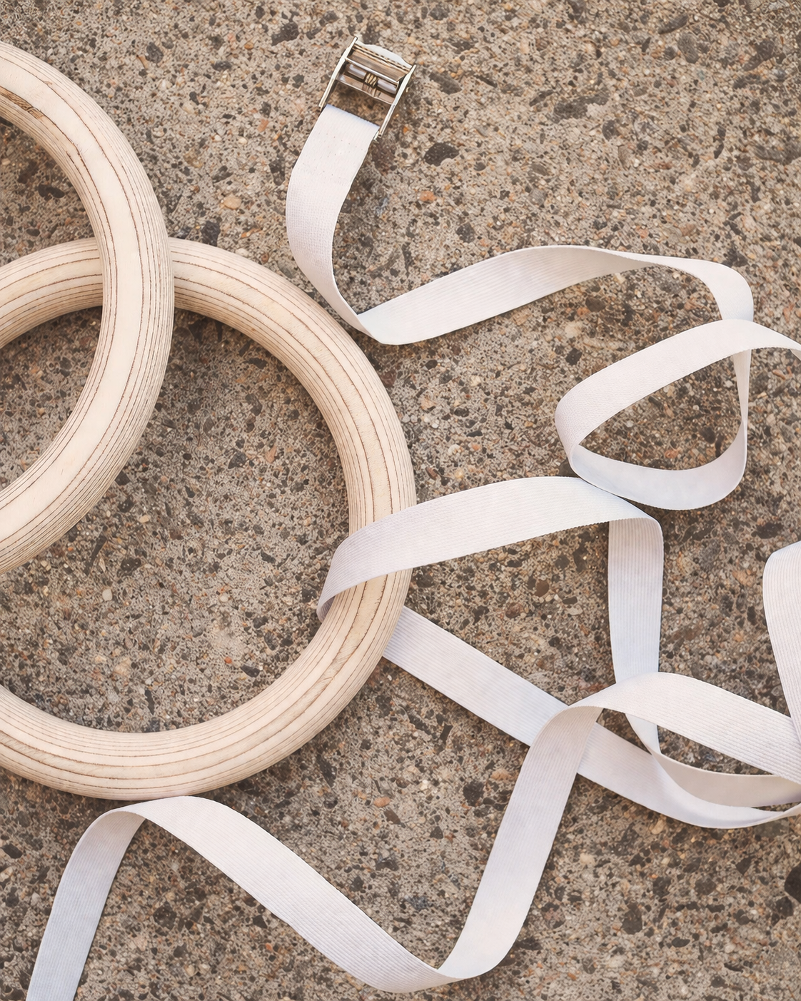 Straps for gym rings | white without logo